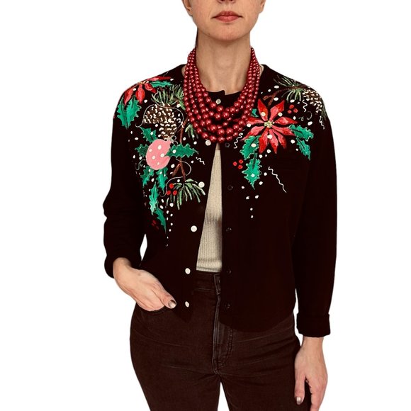 Vintage Esprit 90's Christmas Sweater Size Small - Picture 1 of 11